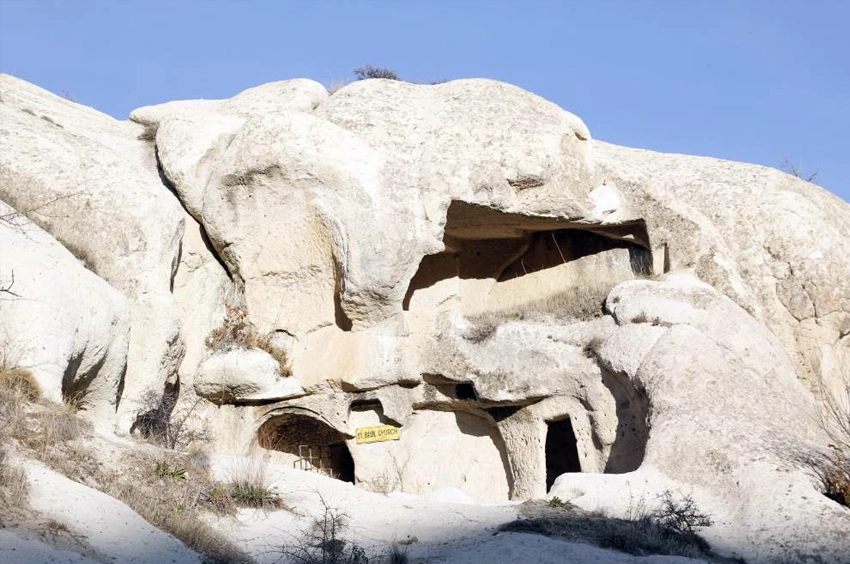 Entrance to the underground city in Gomeda Valley