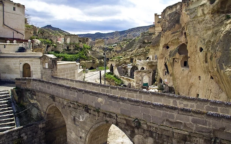 Stone architecture in Mustafapaşa (Sinasos) village near Ürgüp