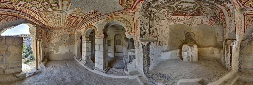 Fresco details in Saint Basil Chapel
