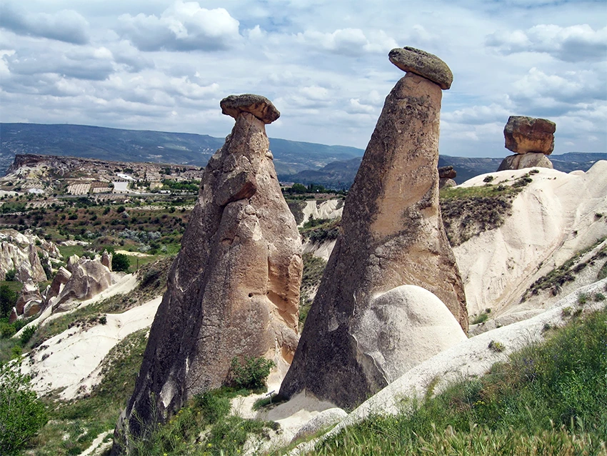 The Three Beauties fairy chimneys near Ürgüp
