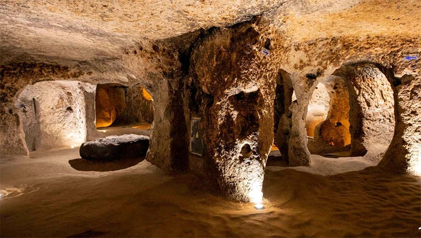 Kaymaklı Underground City overview and entrance area